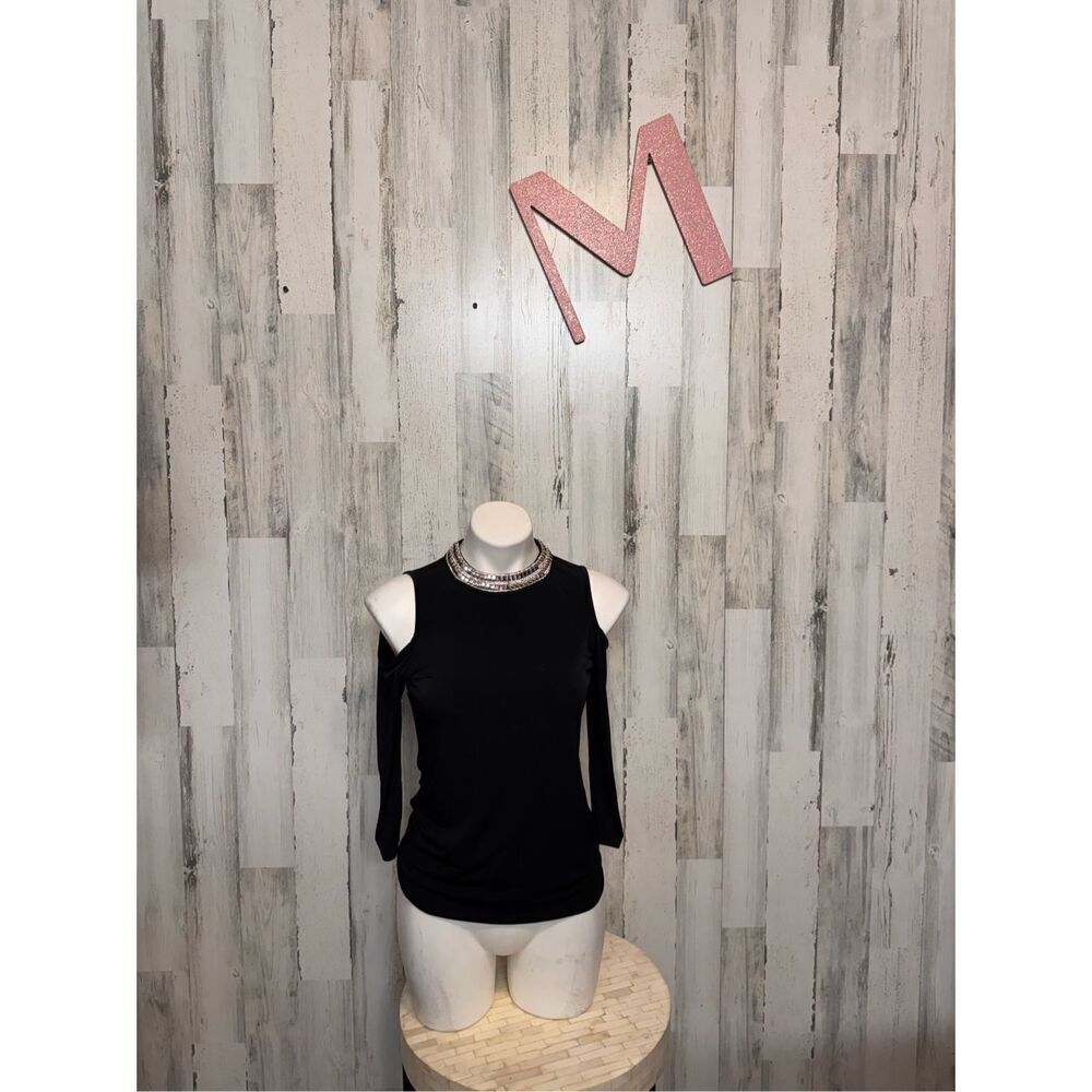 Moa moa black blouse size medium